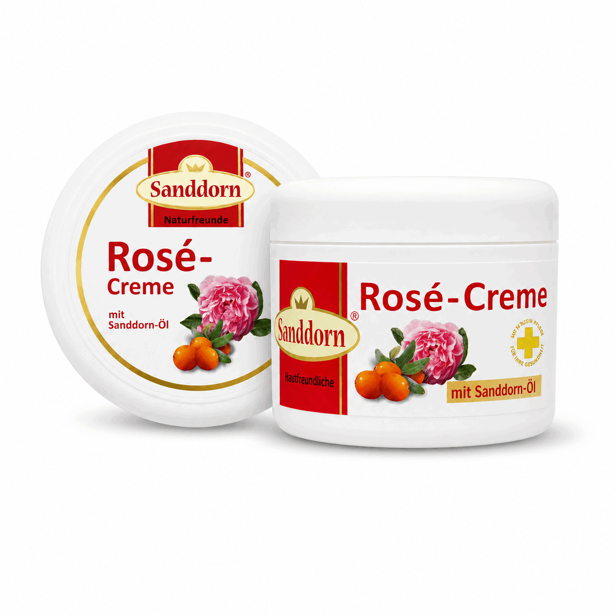 Rosé-Creme mit Sanddorn-Öl